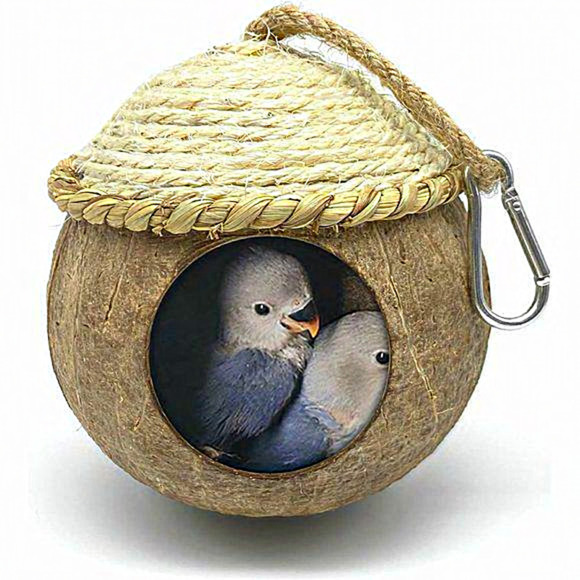MISS FIRE Other - Bird House with‎ Coconut Woven Straw